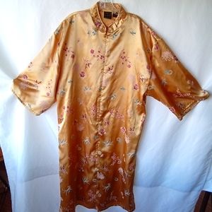 Spa Wear Zip-up Gown by Adrienne Gold with slippers